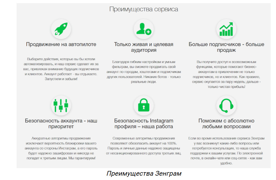 Преимущества Zengram